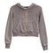Crop Burnout Zip Hoodie - Denny's