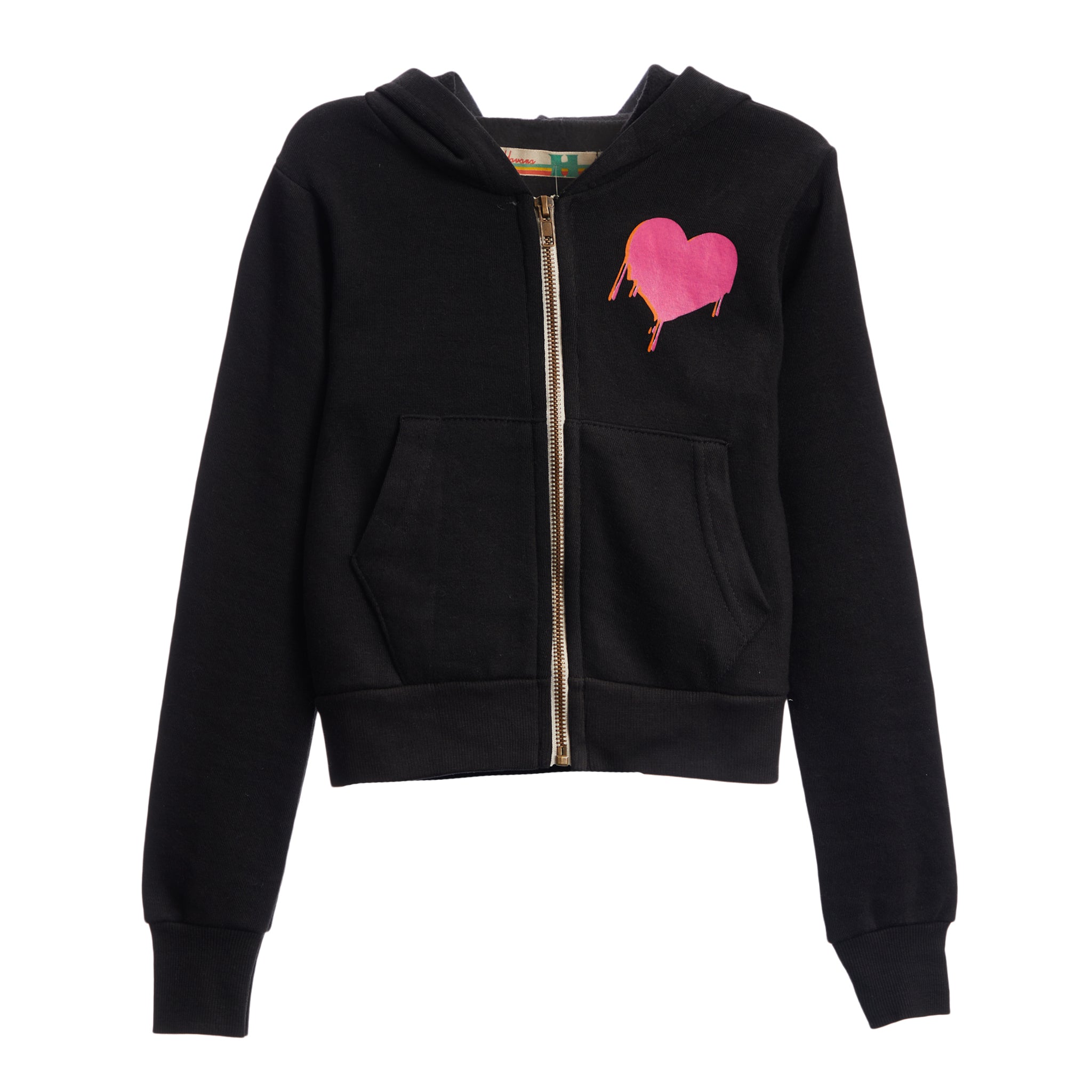 More List Crop Zip Hoodie - Denny's