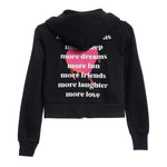 More List Crop Zip Hoodie - Denny's