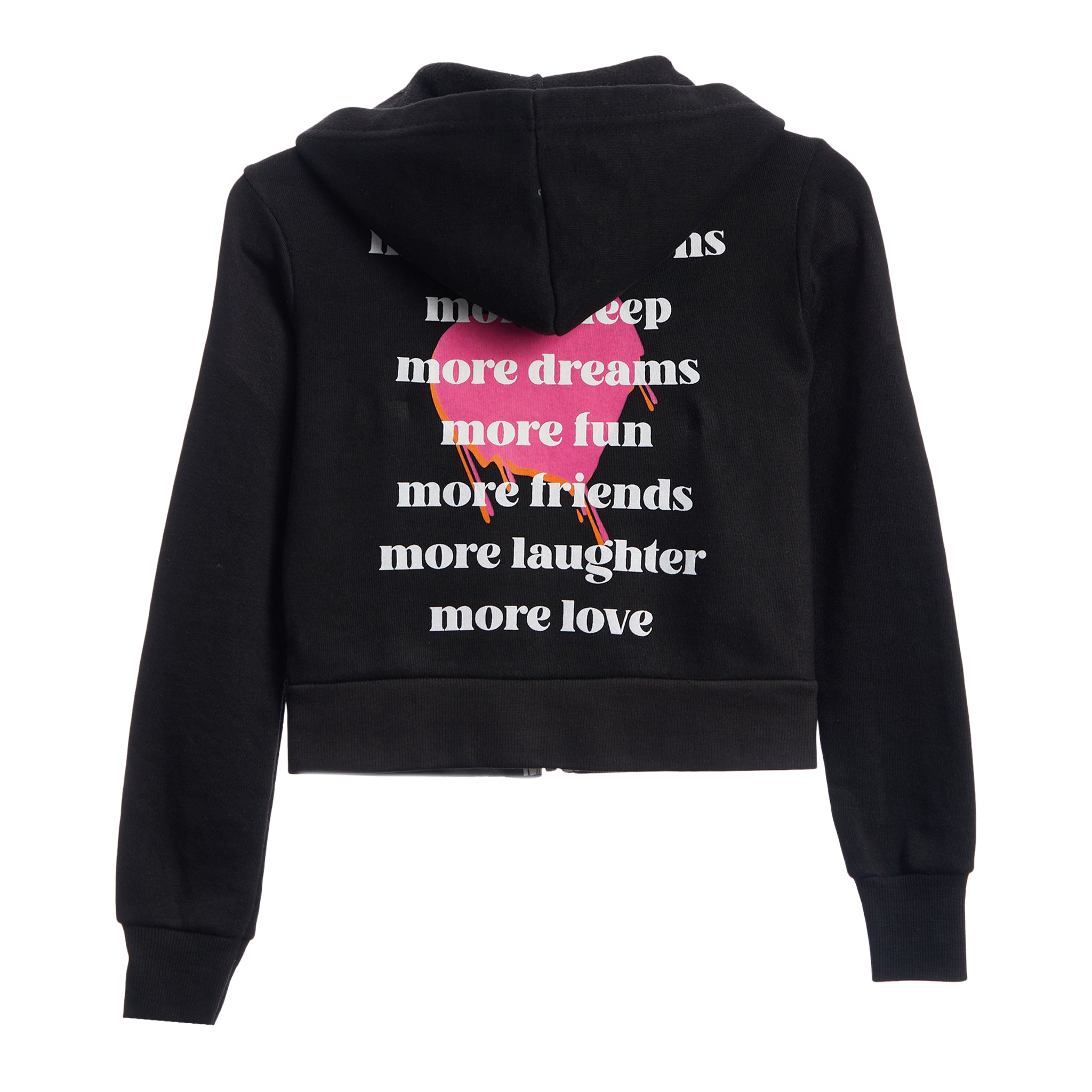 More List Crop Zip Hoodie - Denny's