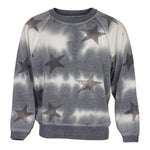 Black Star Tie Dye Burnout Crew - Denny's