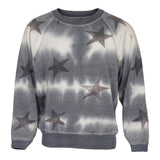 Black Star Tie Dye Burnout Crew - Denny's
