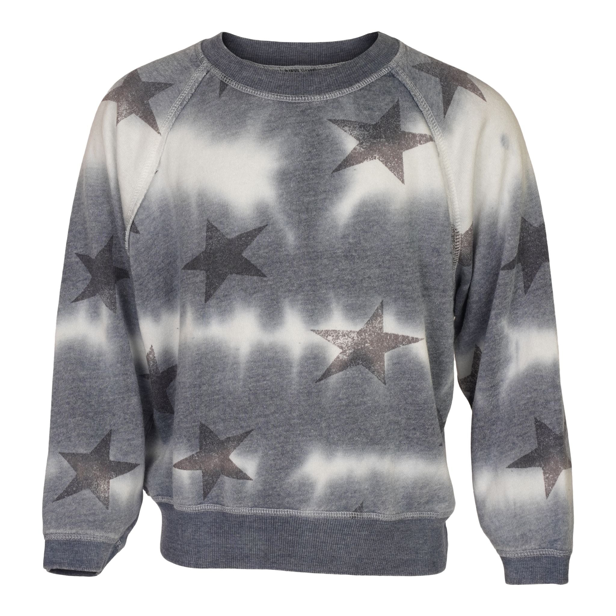 Black Star Tie Dye Burnout Crew - Denny's