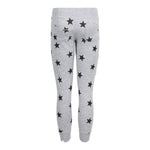 Yellow Smiley Allover Black Star Jogger - Denny's