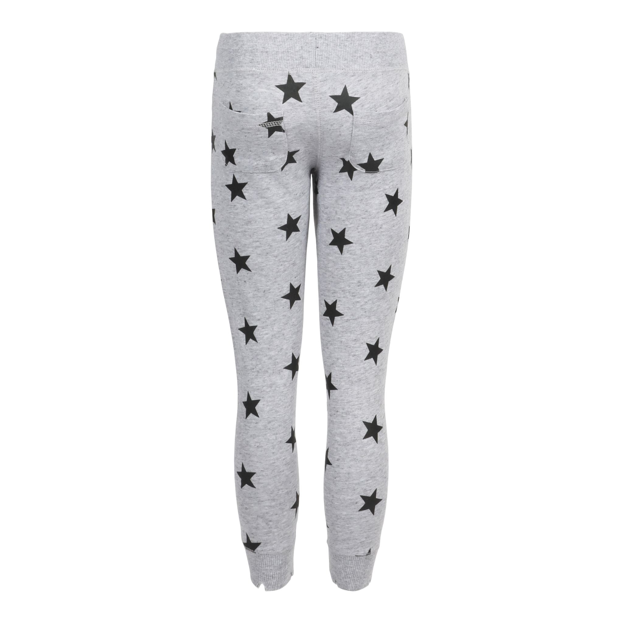 Yellow Smiley Allover Black Star Jogger - Denny's