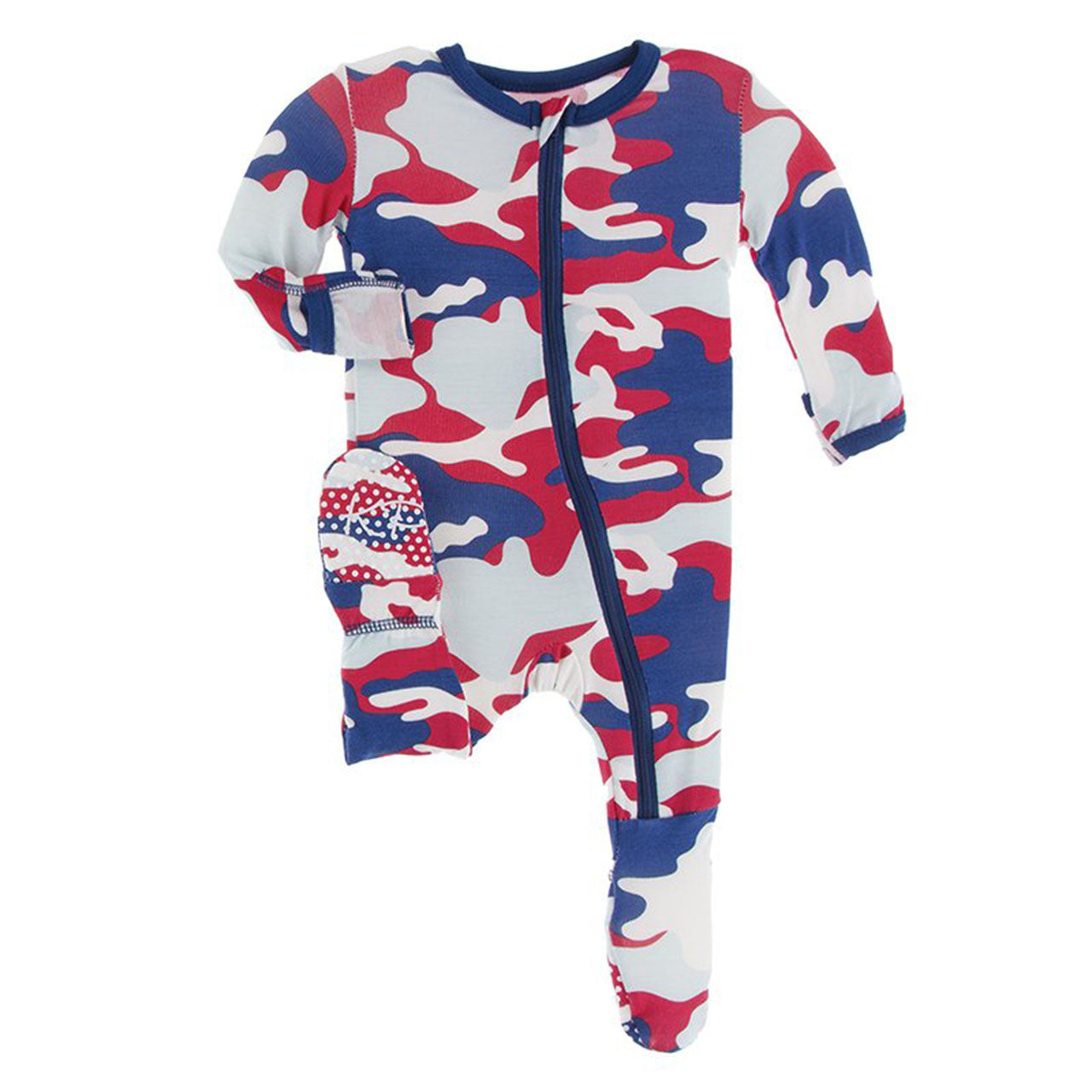 Flag Red Military Footie - Denny's