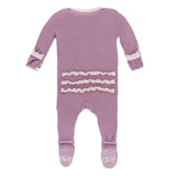 Pegasus & Macaroon Ruffle Footie - Denny's