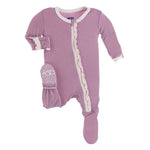 Pegasus & Macaroon Ruffle Footie - Denny's