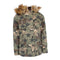 Camo Hooded Jacked Lined with Leopard Faux Fur - Denny's