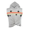 Cropped Hoody w Stripe Across Chest Neon Blk Stars - Denny's