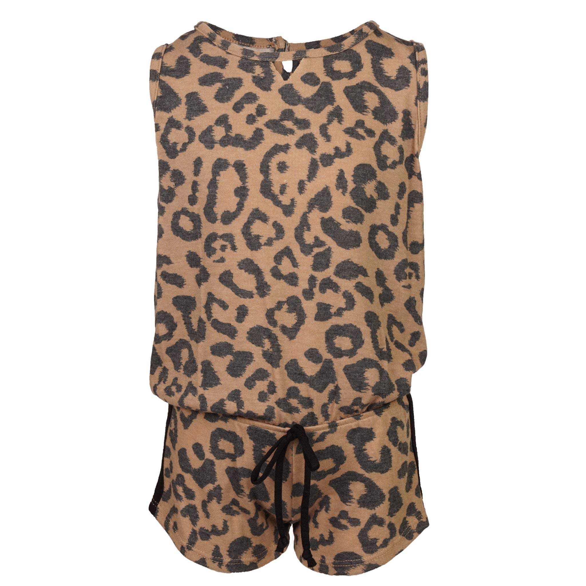 Leopard Romper w Keyhole - Denny's