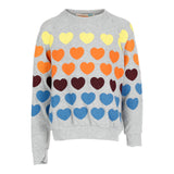 Long Sleeve Fleece w Ombre Rainbow Hearts - Denny's