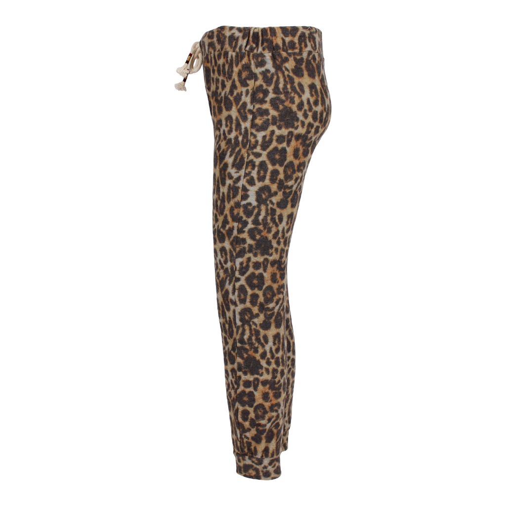 Leopard Fleece Jogger - Denny's
