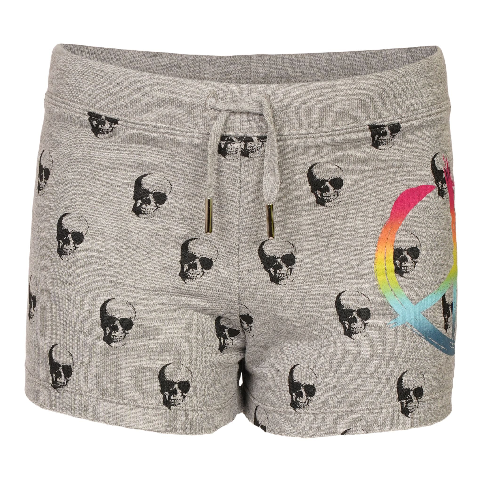 Allover Skulls & Ombre Peace Sign Short - Denny's