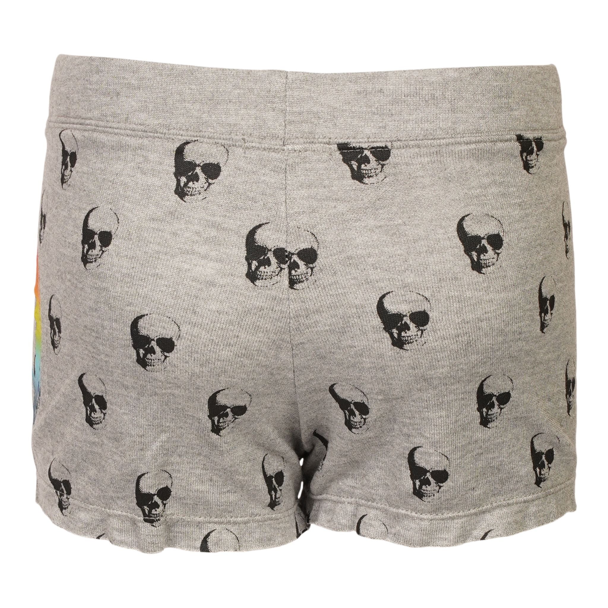 Allover Skulls & Ombre Peace Sign Short - Denny's