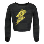 Yellow Smiley Bolt Camo Sweatshirt - Denny's