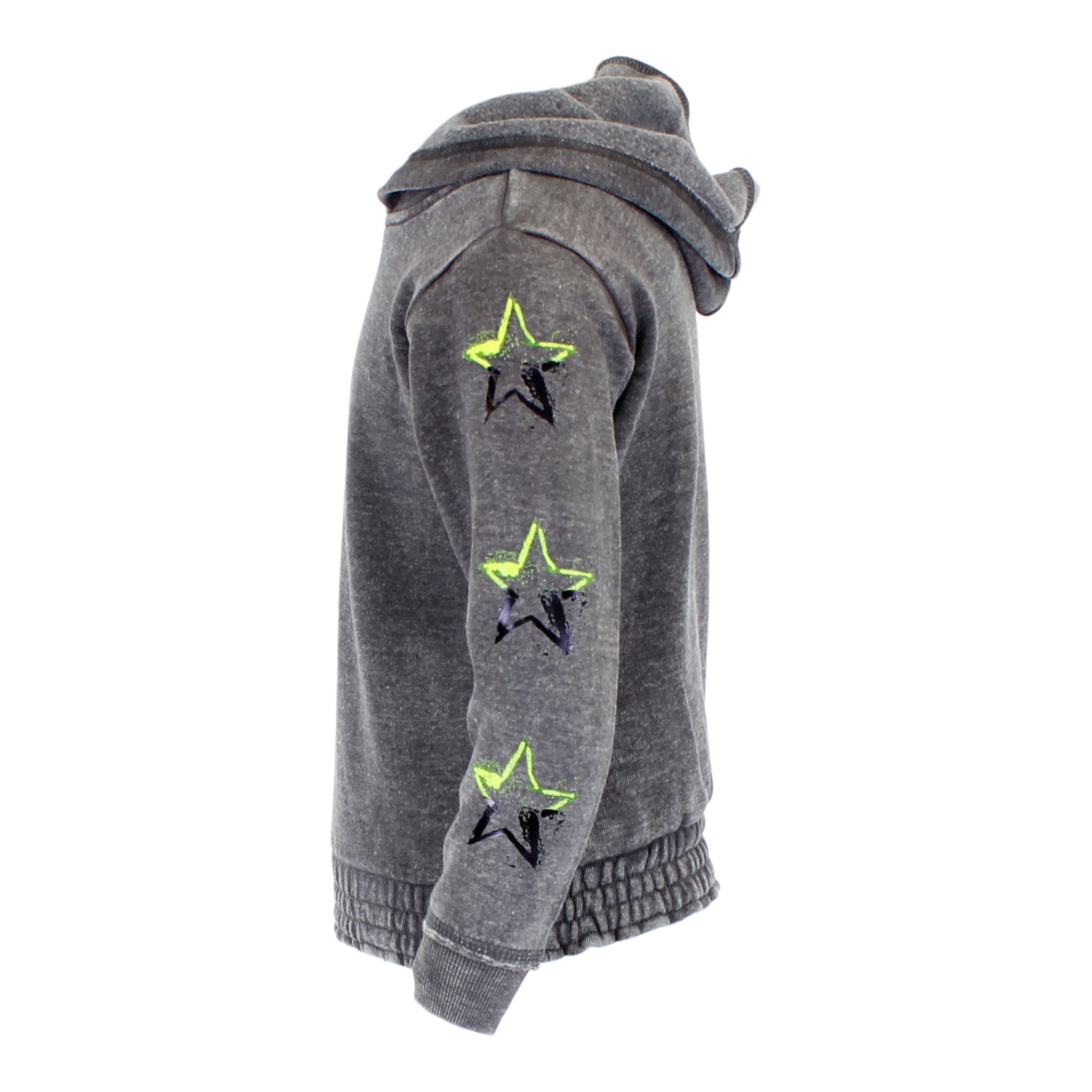 Cropped Smocked Btm with Stars Down Arm with Stripe Across Arm - Denny's