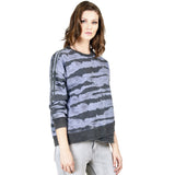 Long Sleeve Tie Dye Crew Neck with Taping - Denny's