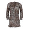 Animal Print Peasant Dress - Denny's