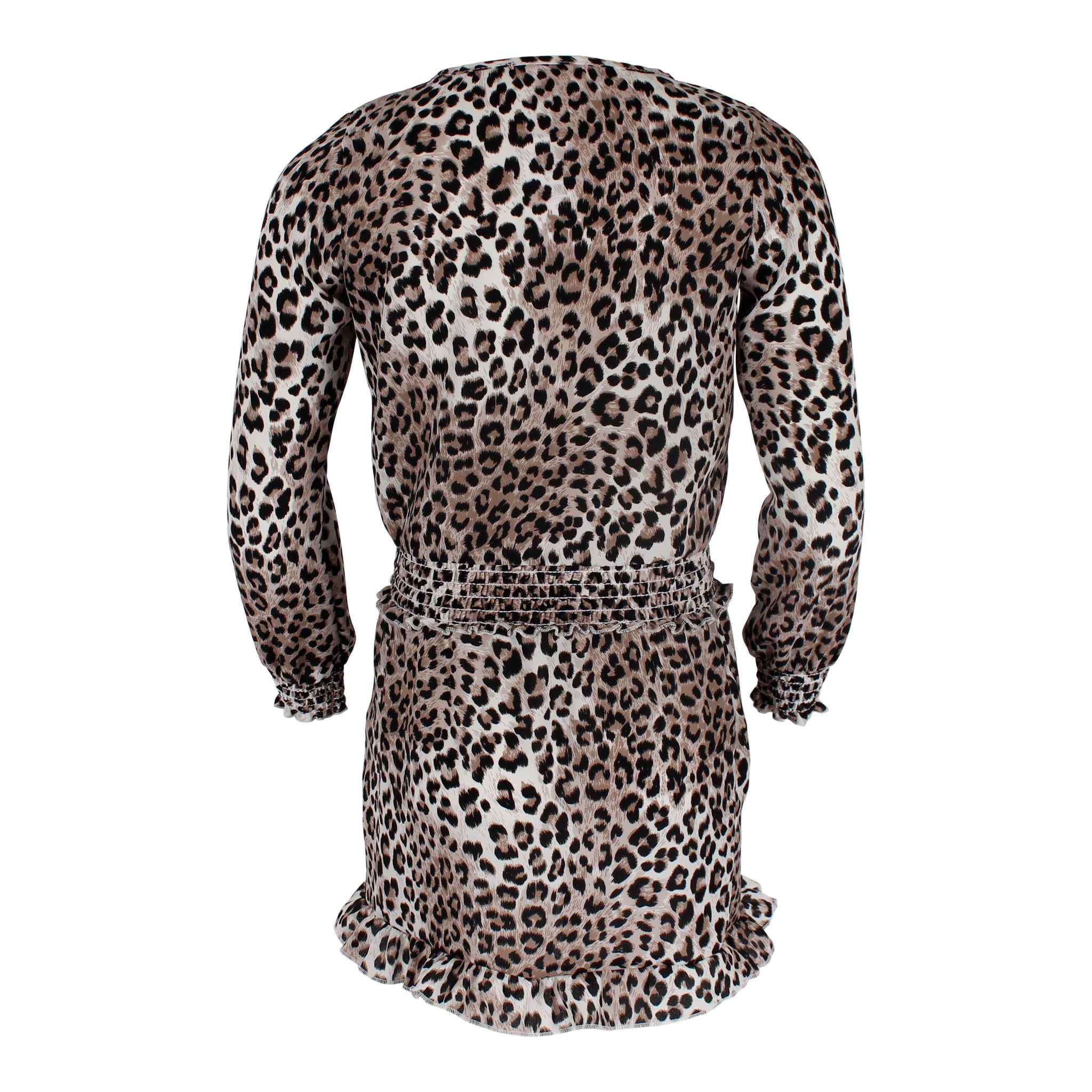 Animal Print Peasant Dress - Denny's