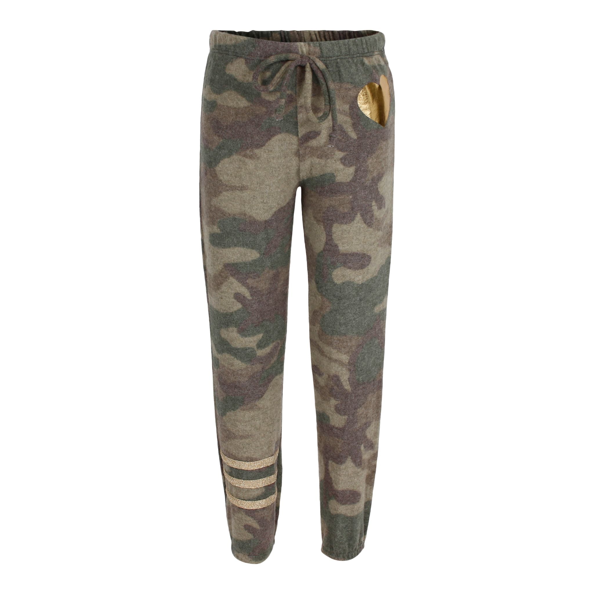 Hacci Jogger with Gold Heart & Stripes - Denny's