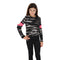 Tie Dye Top with Neon Pink Elbow Cutouts - Denny's