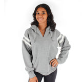 Vneck Hoodie with Stripe - Denny's