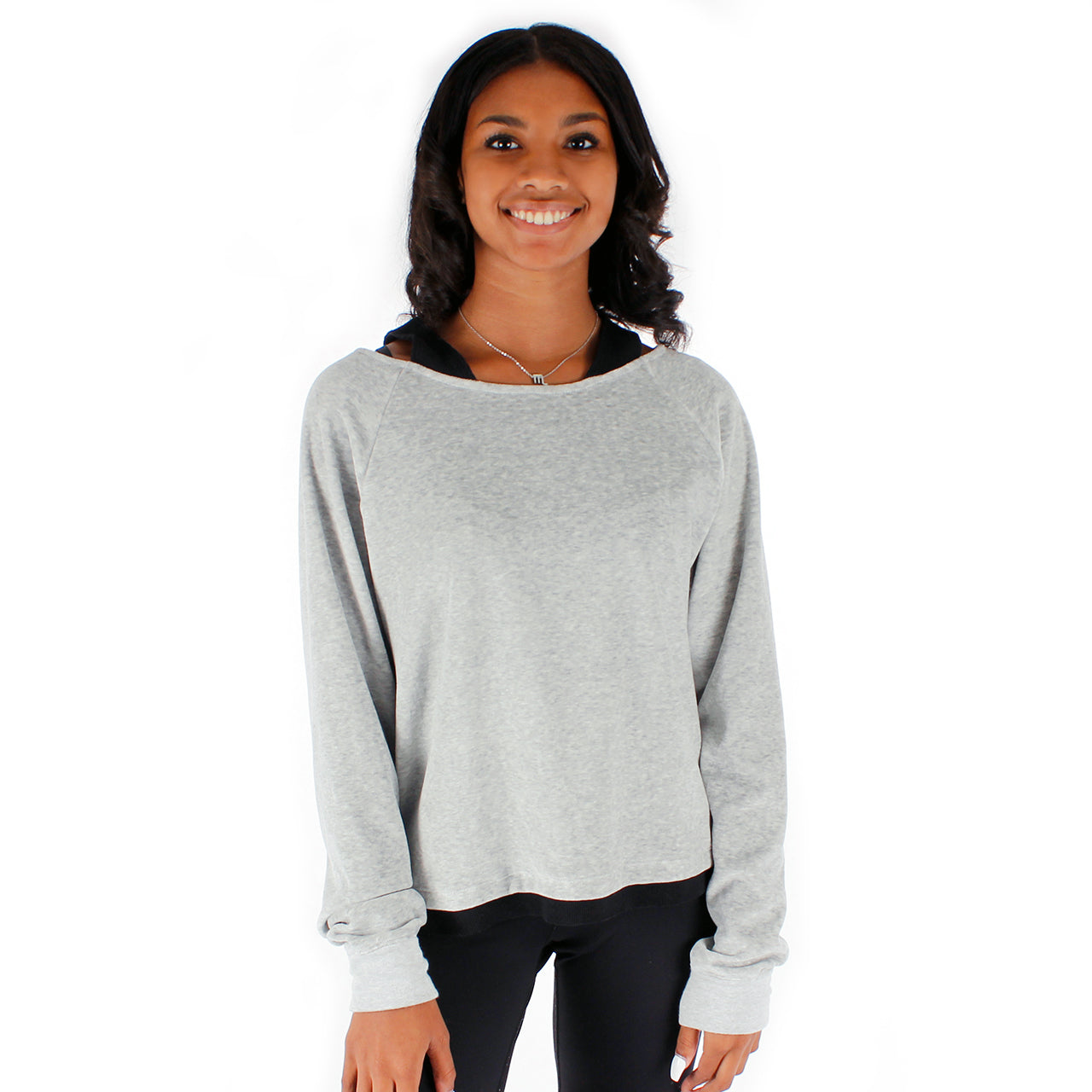 Velour Peek A Boo Sweatshirt - Denny's