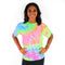 Short Sleeve Neon Rainbow Tie Dye Crew - Denny's