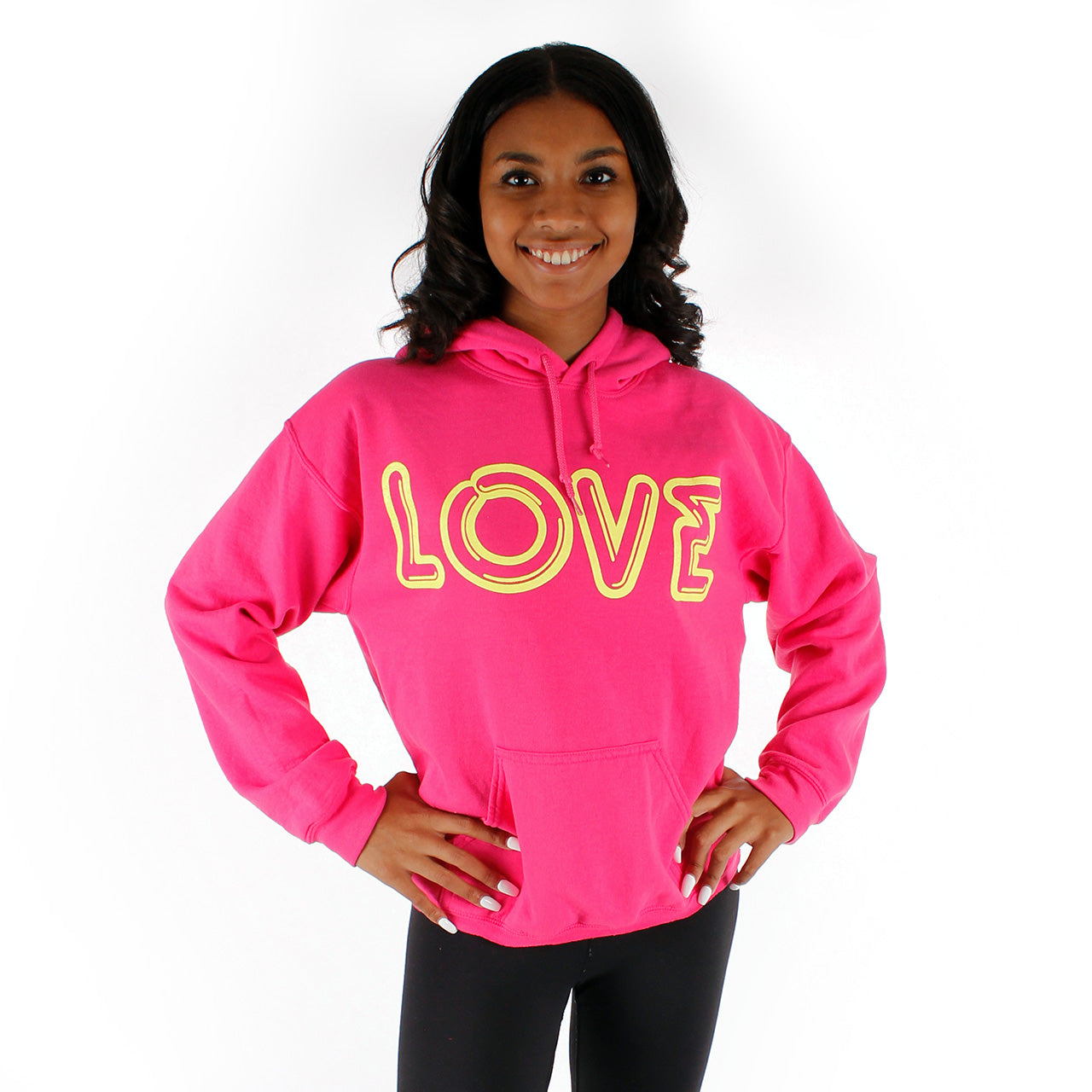 Yellow Love Cut Hem Sweatshirt - Denny's
