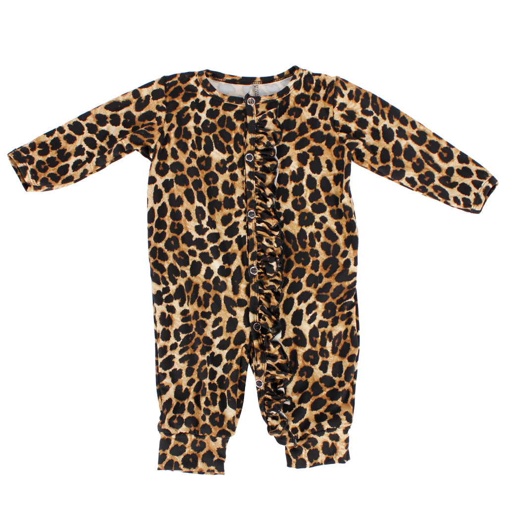 Leopard Ruffle Coverall - Denny's