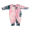 Pink & Black Tie Dye Ruffle Unionsuit - Denny's