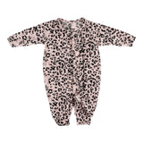 Pink Leopard Ruffle Unionsuit - Denny's