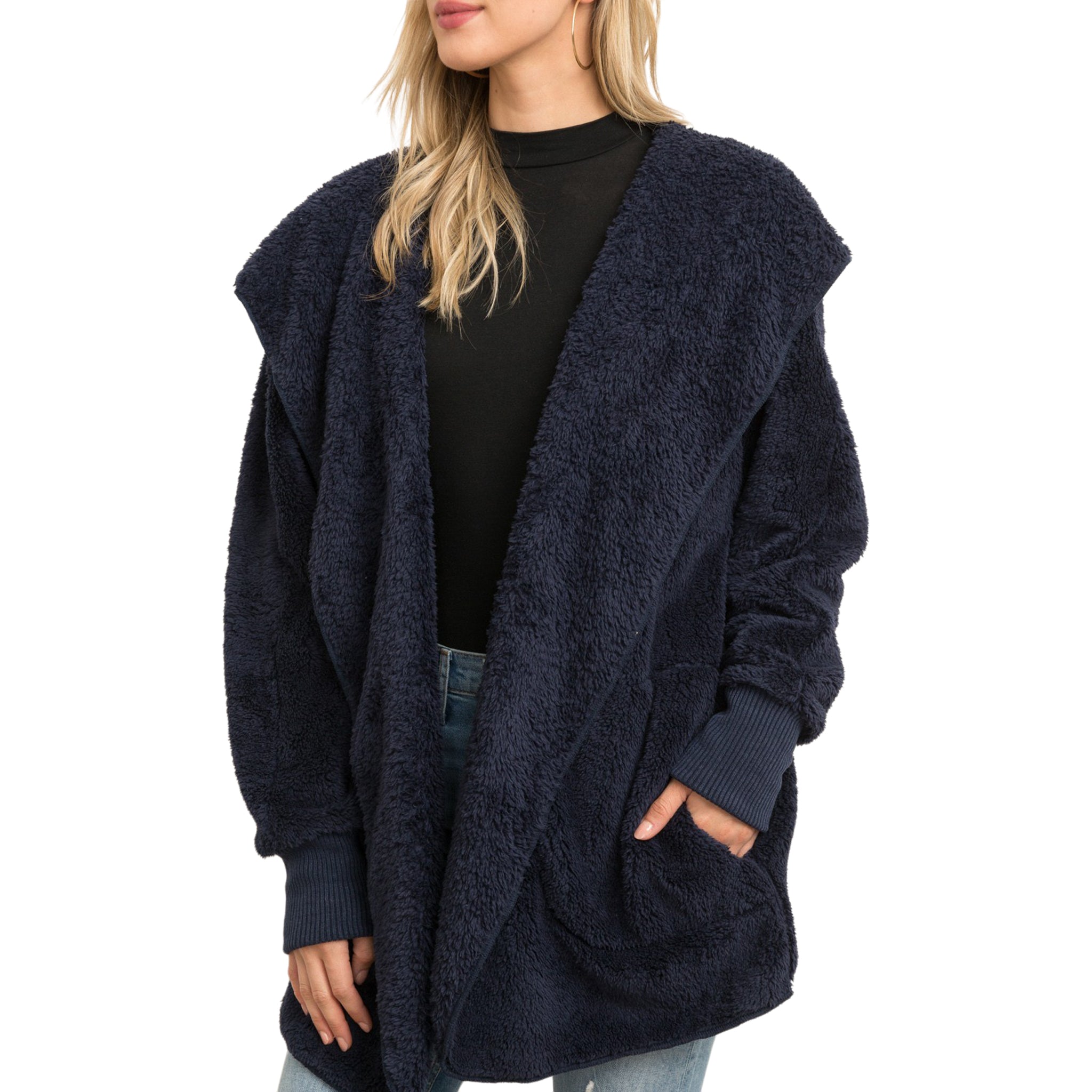 Fuzzy Open Cardigan - Denny's