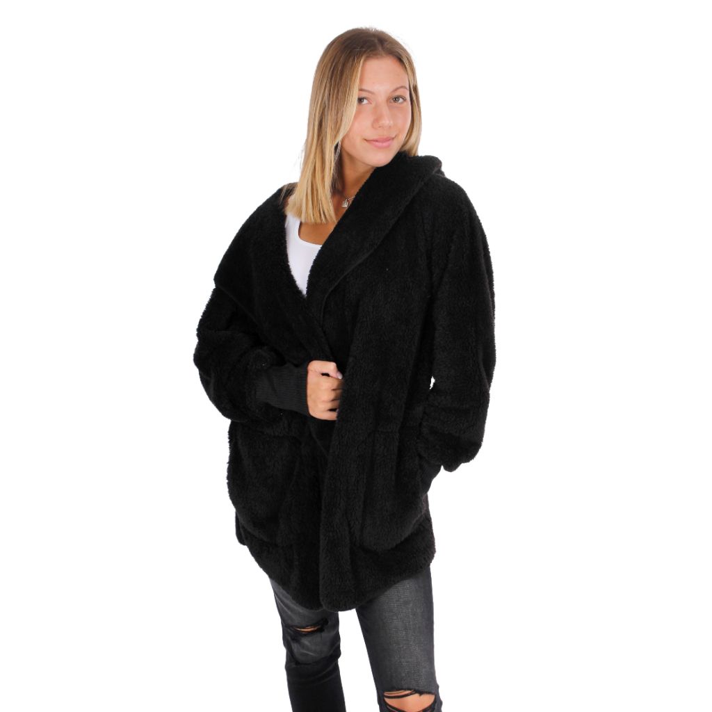 Fuzzy Open Cardigan - Denny's