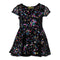 Short Sleeve Rainbow Foil Splatter Dress - Denny's