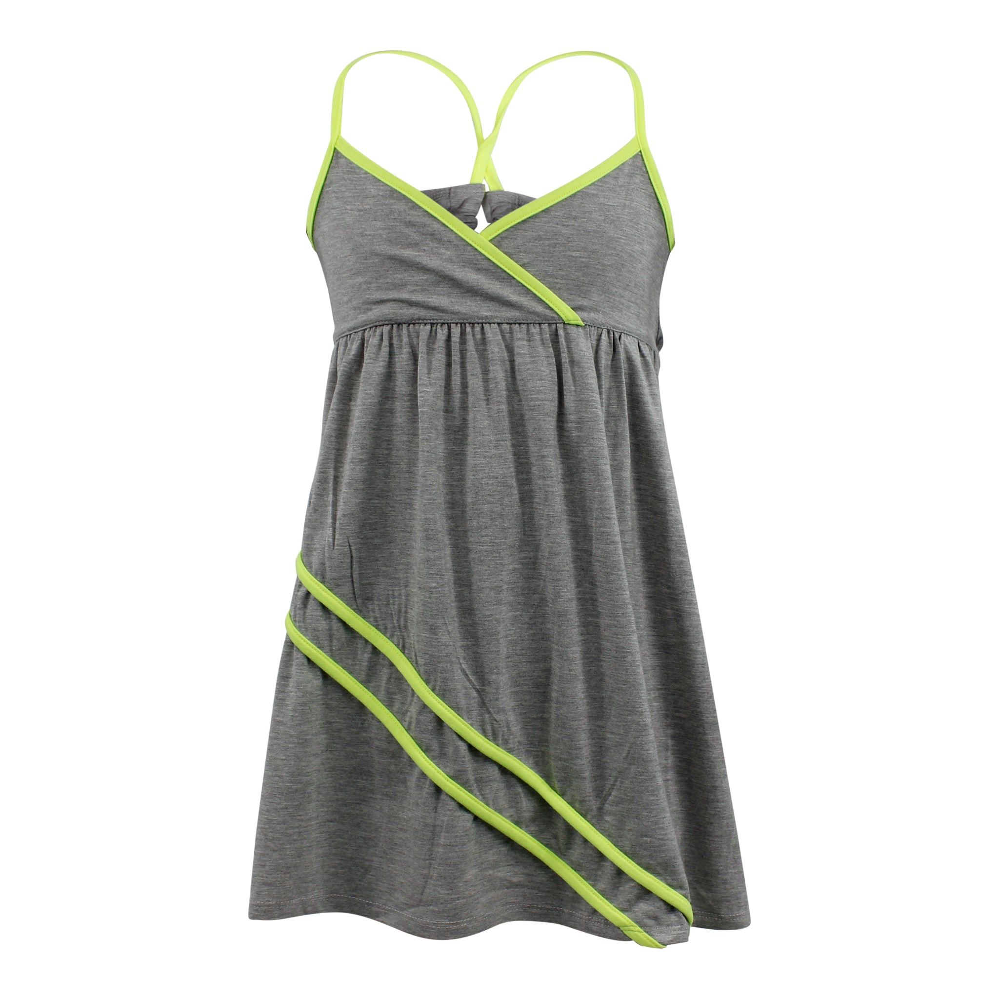 Aline Dress w Neon Yellow Binding - Denny's