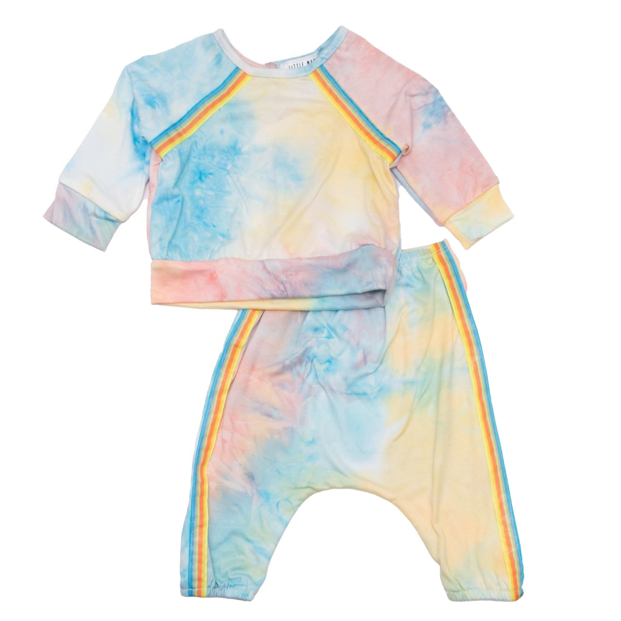 2 Piece Rainbow Tie Dye Set - Denny's