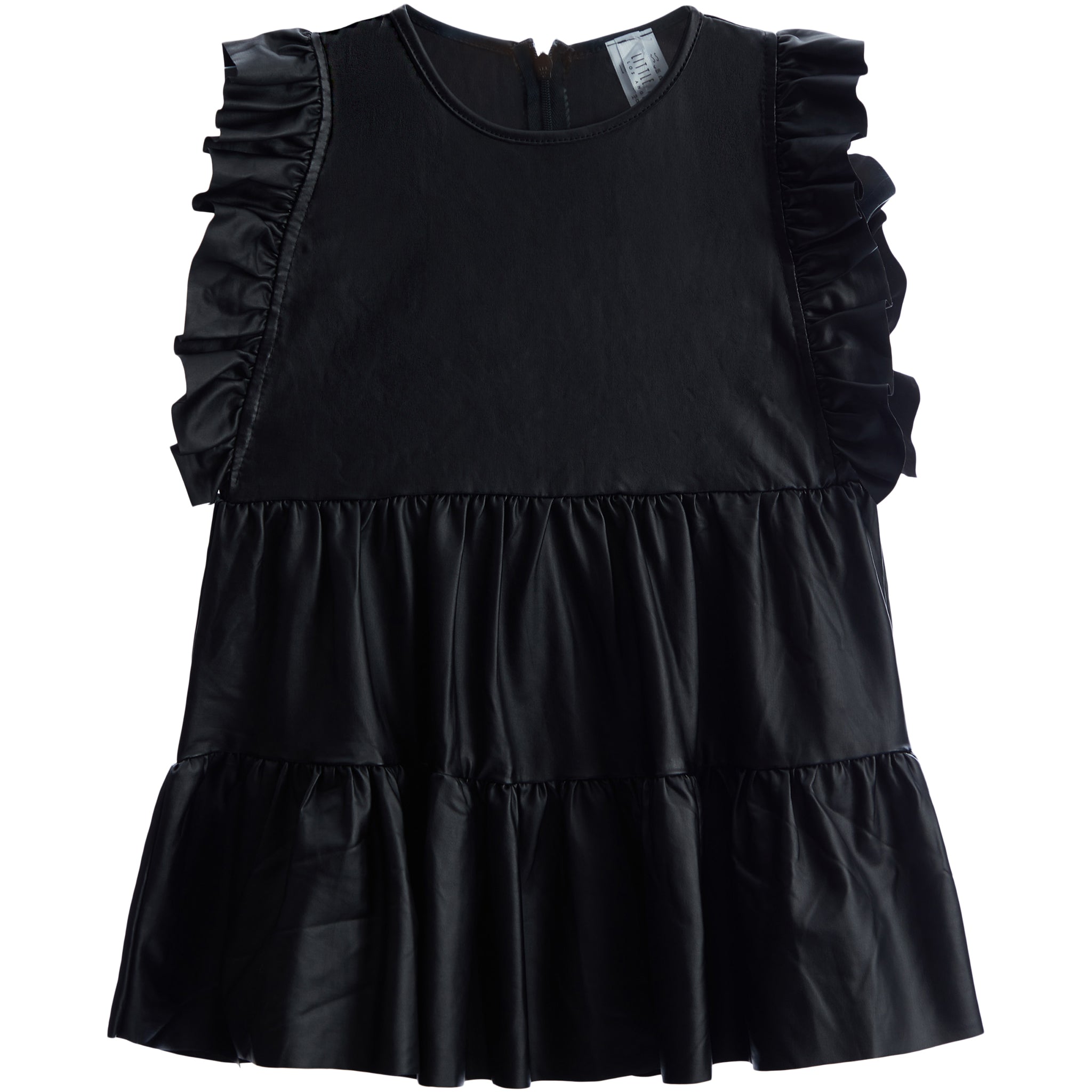 Leather Ruffle Dress - Denny's