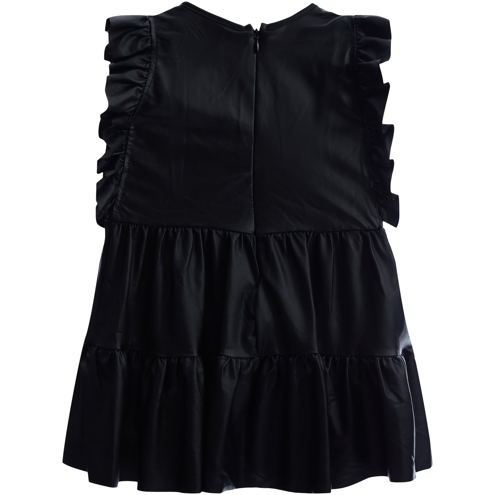 Leather Ruffle Dress - Denny's
