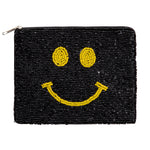 Beaded Smiley Pouch - Denny's