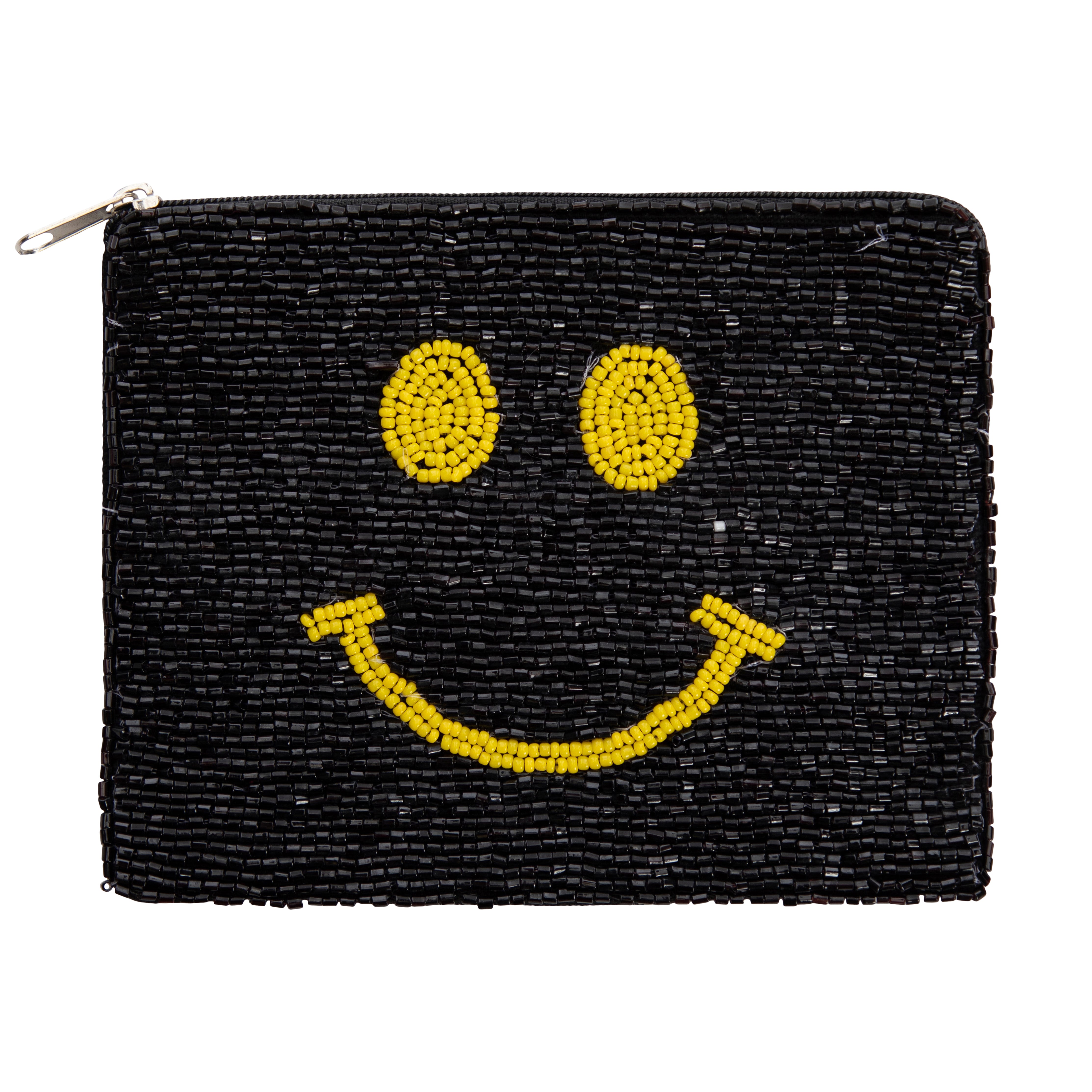 Beaded Smiley Pouch - Denny's