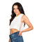 Lace Side Distressed Crop Tank - Denny's