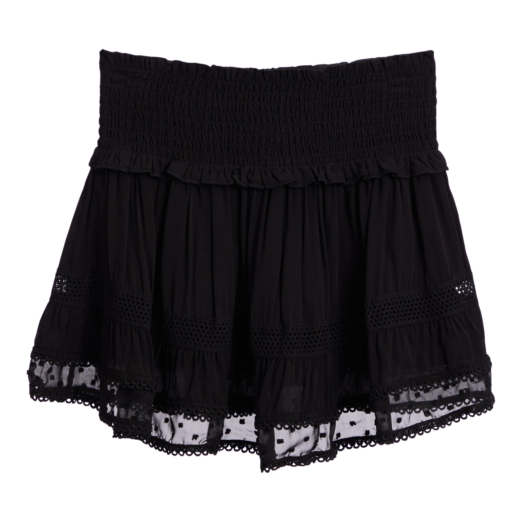 Lara Ruffle Lace Trim Skirt - Denny's