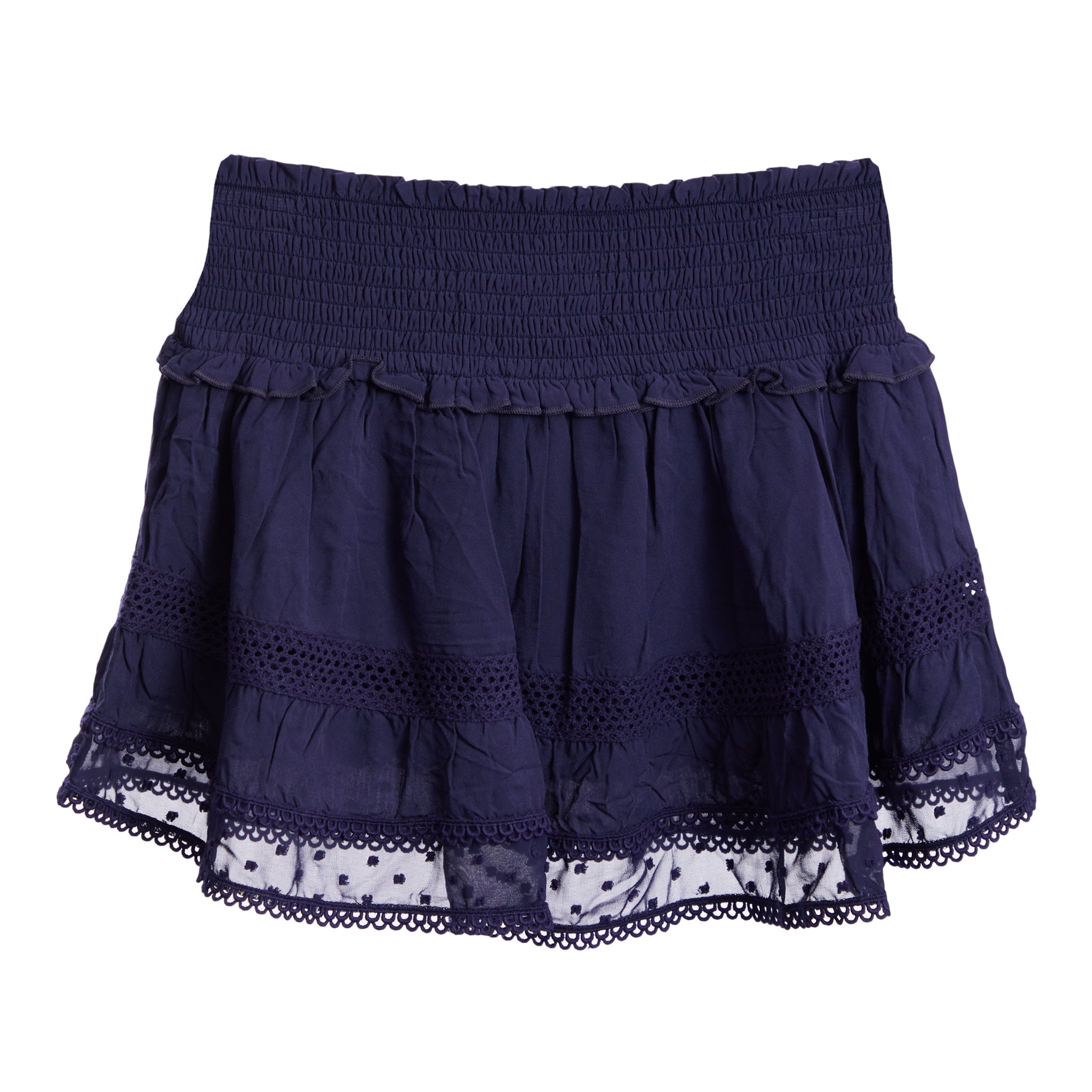 Lara Ruffle Lace Trim Skirt - Denny's