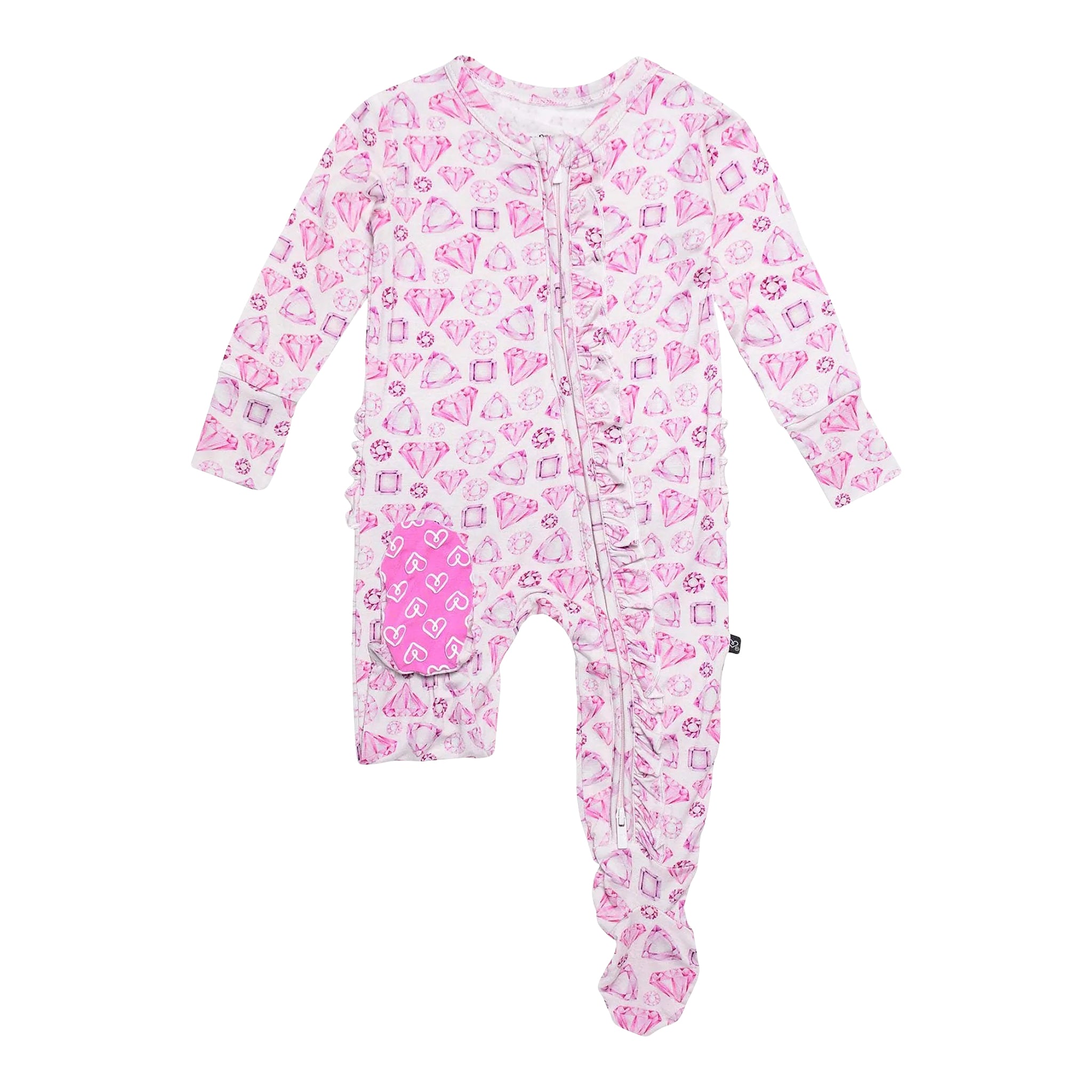 Esme Ruffled Footie - Denny's