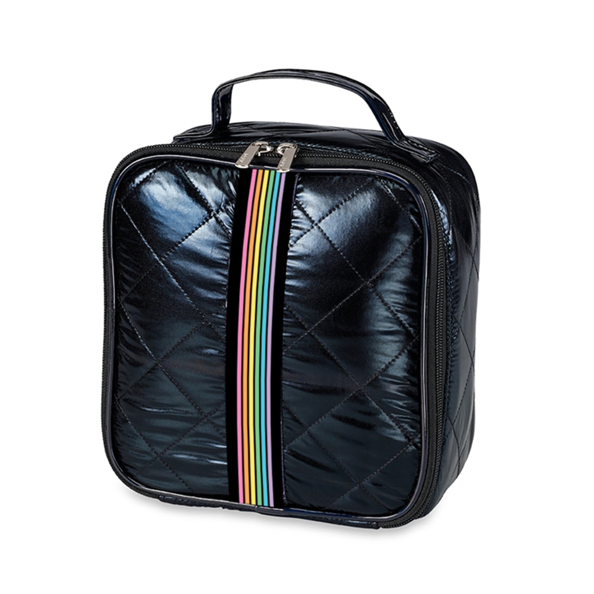 Stripe Strap Diamond Puffer Lunch Bag - Denny's