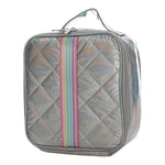 Stripe Strap Iridescent Puffer Lunch Bag - Denny's