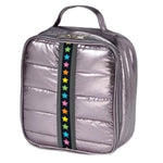 Stars Strap Gunmetal Puffer Lunch Bag - Denny's