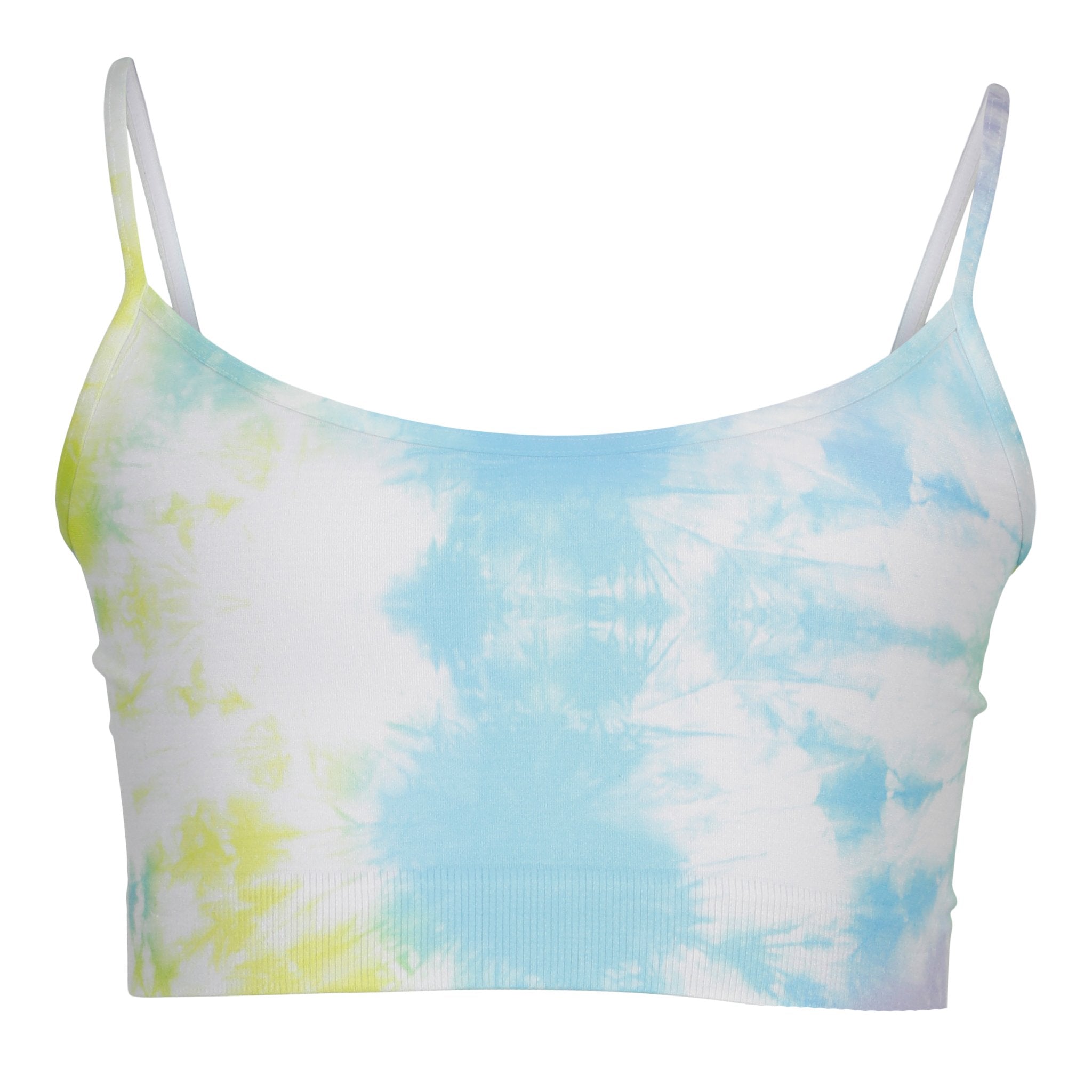 Lime, Blue, & Lavender Tie Dye Print Bra Cami - Denny's